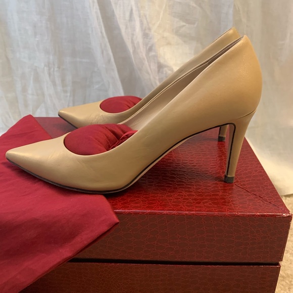 Tamara Mellon Rebel 75 Tan Kidskin 36.5 - Picture 2 of 8